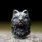 2023 NEW Men's 316L stainless steel rings Nose Viking Style Scandinavian wolf head Animal Ring Jewelry Amulet Gifts