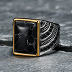 Simple Rings 316L Stainless Steel Ring Trendy Luxury Men Elegant Rhinestone for Male Boyfriend Jewelry Classic Gift