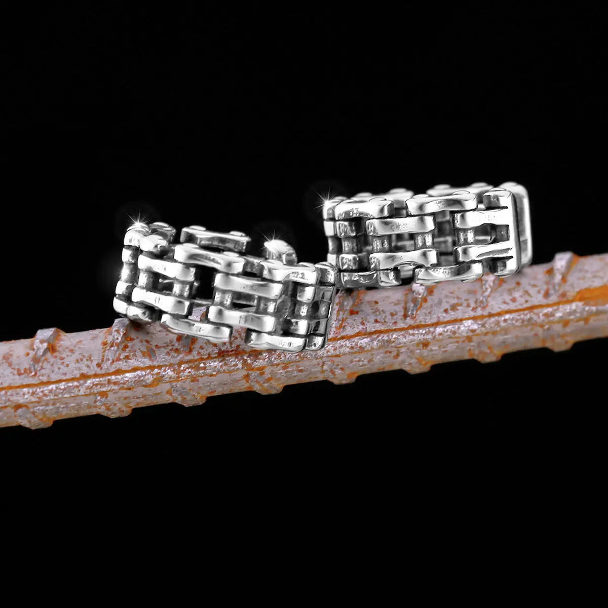 Vintage Viking Odin Amulet Stud Earrings — Stainless Steel