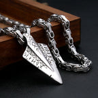 Viking Spear Stainless Steel Pendant Necklace