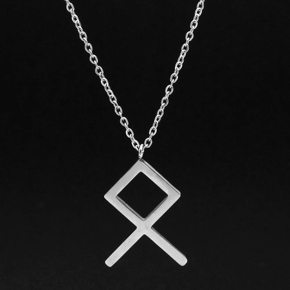 Viking Rune Layering Necklace — Minimal