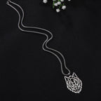 Skyrim Wolf Amulet Cut Out Pendant Necklace Men Women Stainless Steel Hip Hop Box Chain Necklaces Animal Jewelry Birthday Gift