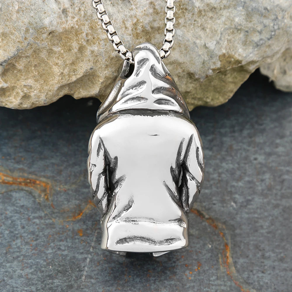 Assassin Pendant Necklace Black — Stainless Steel