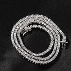 4mm Row Zircon Tennis Chain Necklace