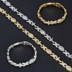 Cross Chain Necklace Iced Out Eye CZ Diamond