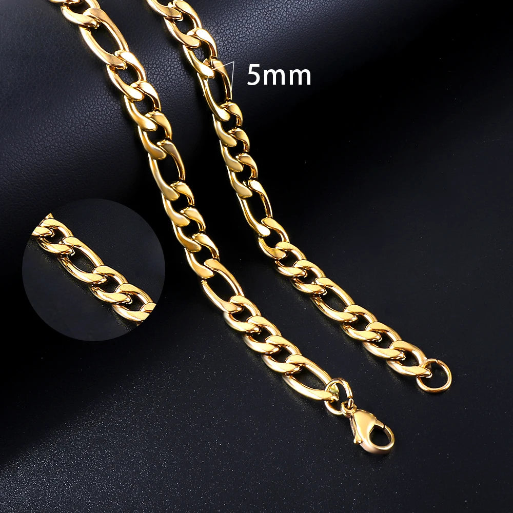 Vintage Cuban Chain Necklace — Gold