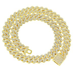 Iced Out Miami Cuban Chain 14mm — Silver