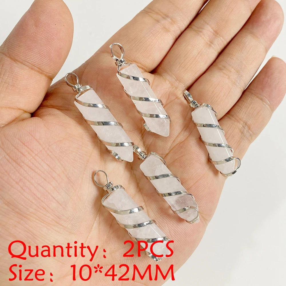 Crystal Quartz Iced Pendant — DIY Craft Set
