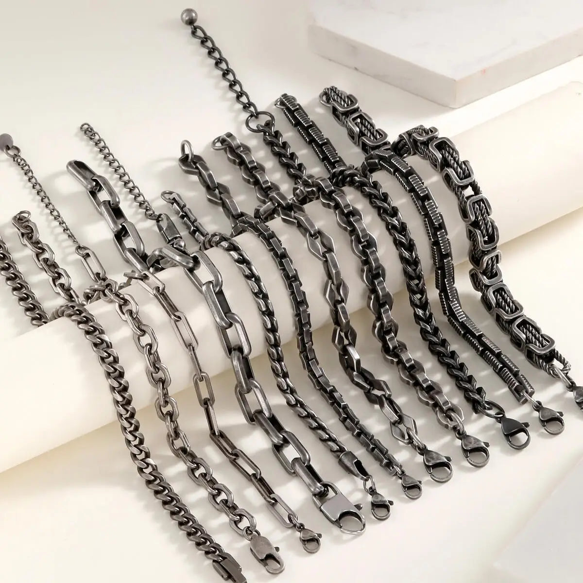 Byzantine Chain Bracelet — Stainless Steel