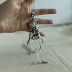 Oversized Skeleton Pendant Necklace — Statement