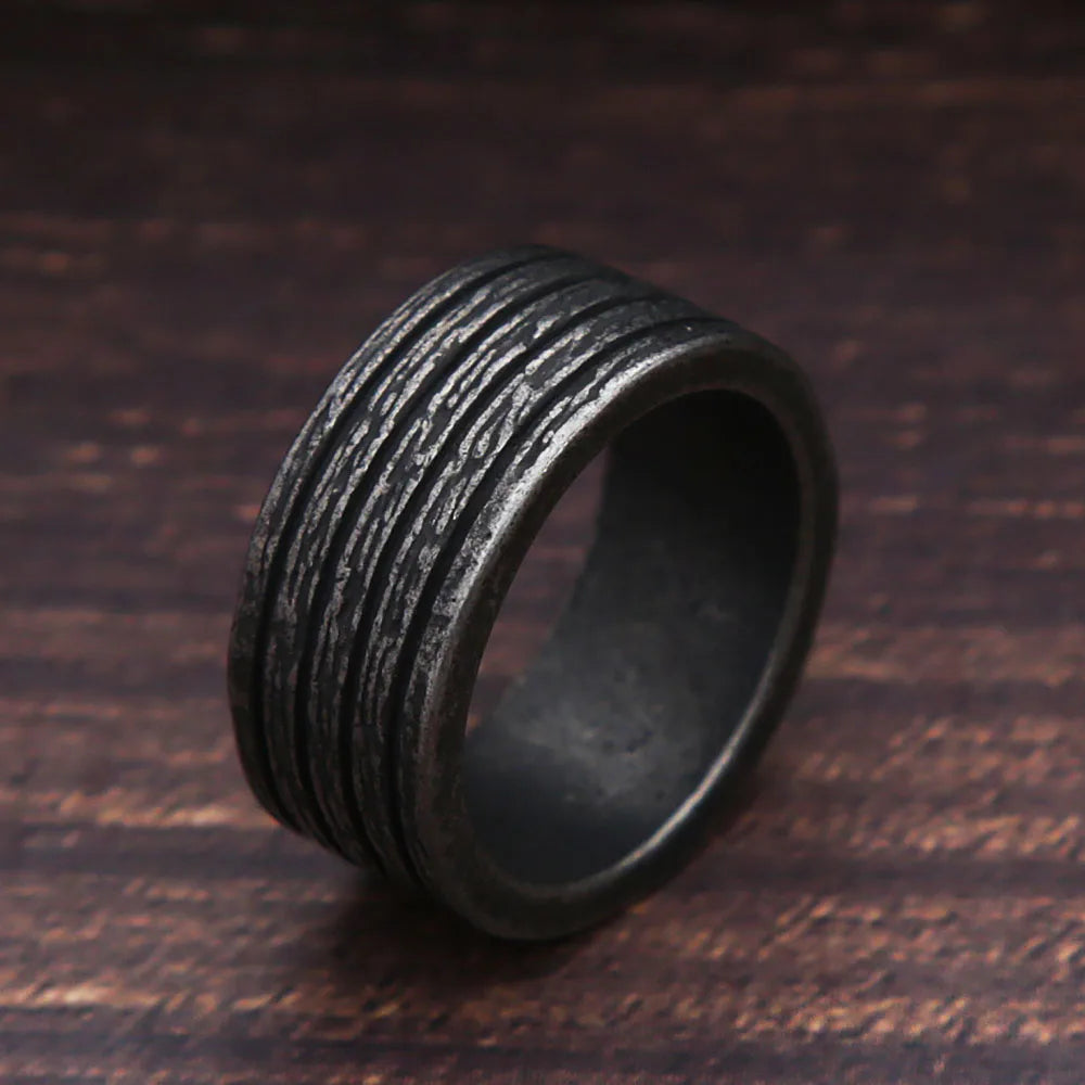 Korean Version Of Simple Ring Men Women Punk Hip Hop Stainless Steel Biker Men Ring Fashion Simple Jewelry Gift Wholesale