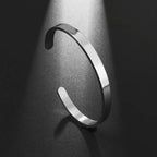 Fashion Design Stainless Steel Curved Tableware Fork Open Bracelet Men and Women Personality Charm Hip Hop Casual