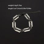 Gothic Razor Blade Bracelet & Pendant Necklace — Stainless Steel