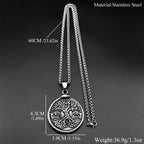 Tree Of Life Steel Pendant Yggdrasil Nordic Punk