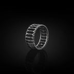 Gothic Skull Bones Stackable Ring — Stainless Steel