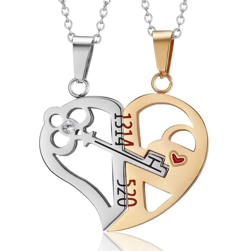 Magnetic Heart Pendant Necklace