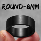 4mm 6mm 8mm 10mm Simple Round Stainless Steel Men Rings Punk Male Women Fashion Jewelry Creativity Gift