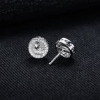 Iced Out Prayer Hand Earrings — 925 Silver