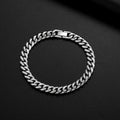 Men’s 8MM Cuban Chain Bracelet Waterproof 316L Stainless Steel Hip Hop Rock Style Accessories Party Gift Jewelry