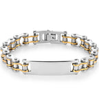 12MM Motorcycle Bike Chain Bracelet for Men Stainless Steel Bicycle Link Design Men's ID Bracelets Punk Rock Jewelry 10