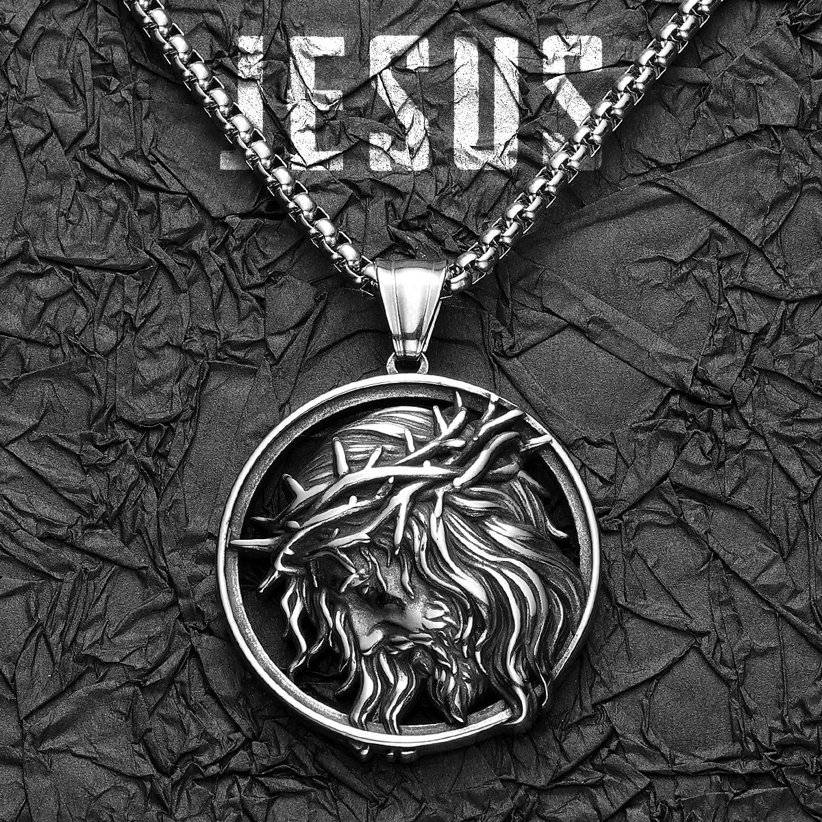 Crown of Thorns Pendant — Stainless Steel