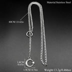 Star Steel Pendant Islamic Arabic Crescent Moon