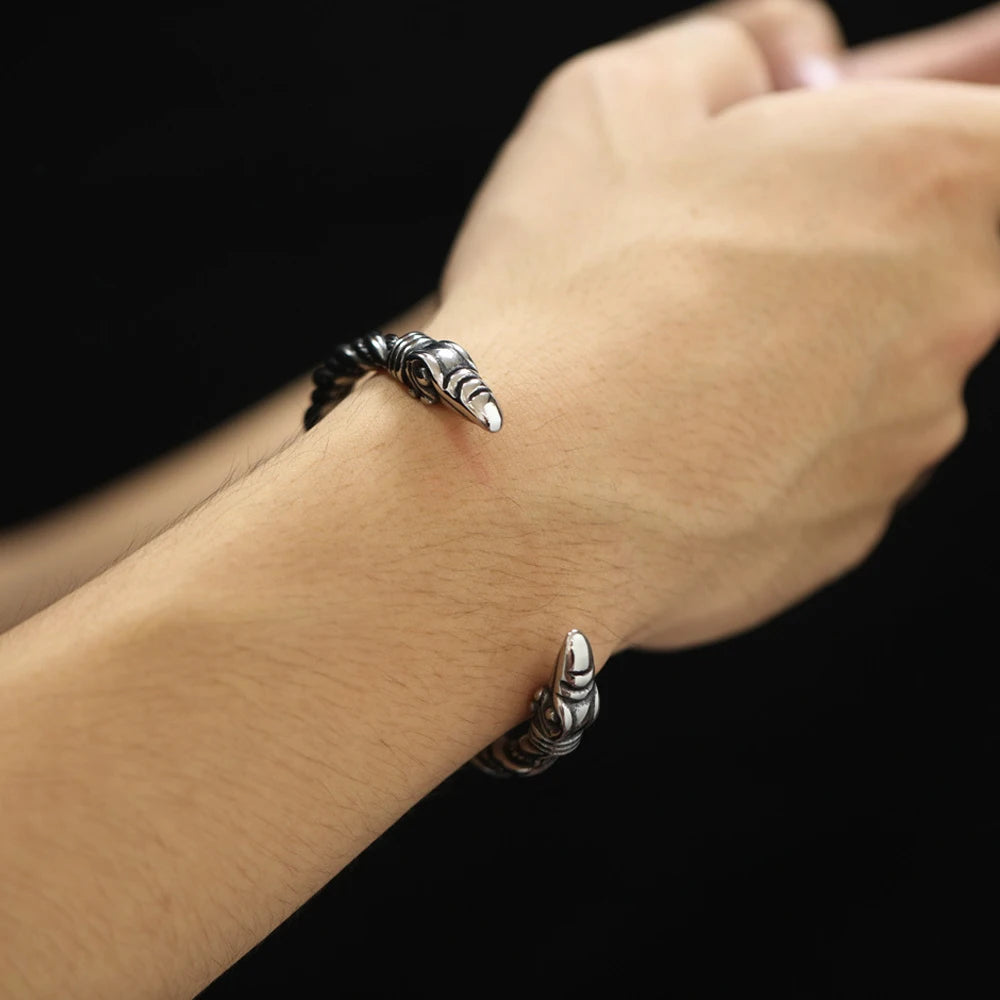 Viking Eagle Head Bracelet — Stainless