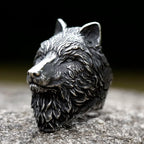 2023 NEW Men's 316L stainless steel rings Nose Viking Style Scandinavian wolf head Animal Ring Jewelry Amulet Gifts