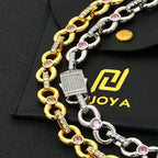 Gold Cuban Chain Necklace Iced Out 12MM CZ