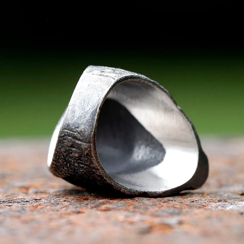 2023 New Gothic Retro Men Skull Ring 316L Stainless Steel Rings For Men Party Punk Biker Jewelry Boyfriend Gifts Male