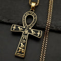 Cross Egyptian Steel Pendant Anka Vintage