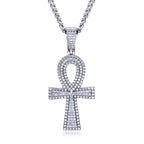Iced Out Cross Pendant — 925 Silver