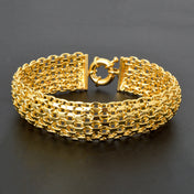 18MM Big Wide Chain For Men Women Bracelet Double Weaving Rolo Cable Curb Link Catenary Chain Fashion Thick Bangle