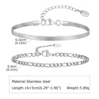 Minimal Thin Chain Bracelet — Stainless