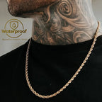 Twisted Rope Chain Necklace 5mm — Stainless
