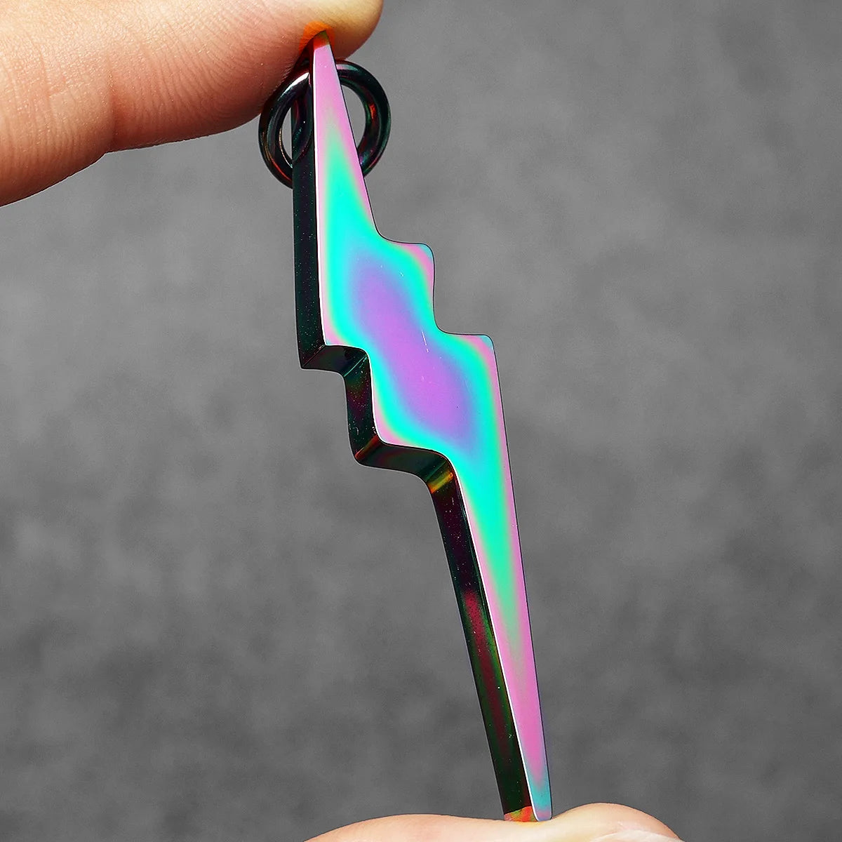 Lightning Minimal Pendant — Stainless Steel