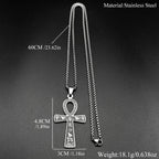 Egyptian Ankh Cross Pendant Necklace — Gold