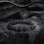 Block Volcanic Lava Stone Bracelet Men Black Classic Matte Obisidian Labradorite Bead Jewelry Women Birthday Gift for
