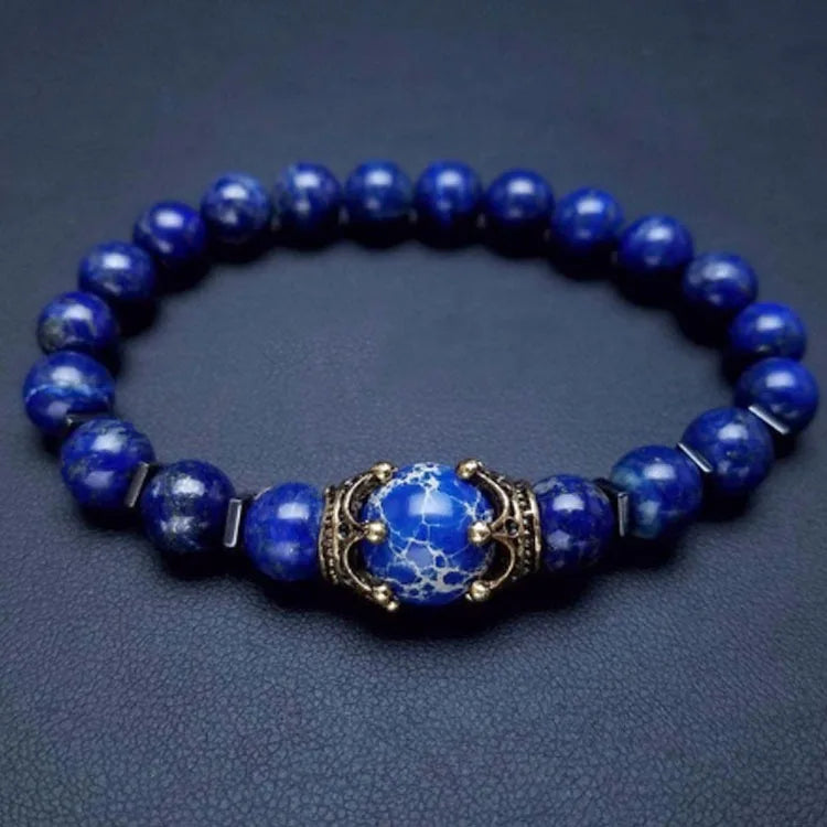 Rope Steel Bracelet Tiger Eye Natural Stone