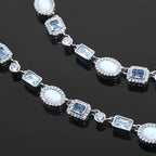 Gold Iced Out Chain Necklace Gemstone CZ 6MM