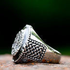 Viking Yggdrasil Tree of Life Ring — Nordic Mythology, Titanium