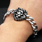 Lion Leopard Bracelet — Stainless Steel