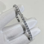 Iced Out Tennis Chain Necklace Stainless Steel