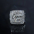 Moissanite Ring Custom Iced Out Name Ring Full Paved VVS Moissanite Hip Hop Personalized Letter Ring for Men Women