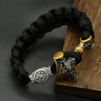 Mjölnir Thor's Hammer Norse Rune Bracelet — Stainless Steel