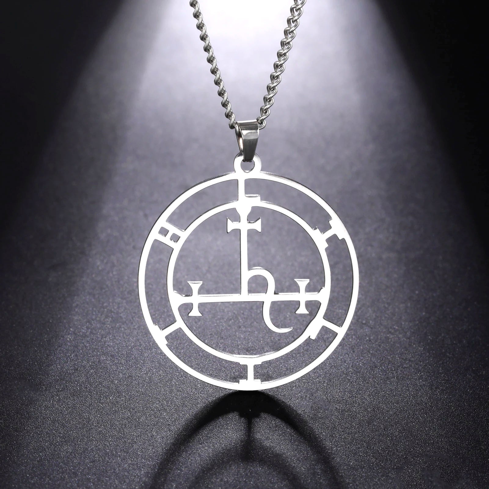 Sigil of Lilith Demon Seal Pendant — Stainless Steel