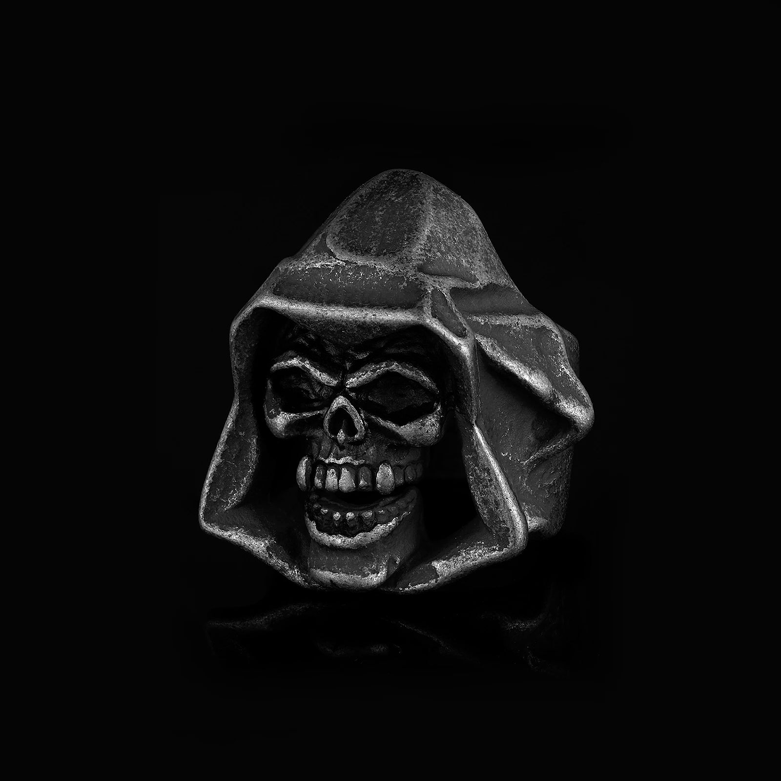 Men's Calvarium Skull Ring Gothic 316L Stainless Steel Biker Ring Motorcycle Band jewellery Party Gift OSR734