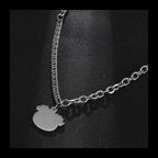 Ghost Pumpkin Pendant Necklace — Stainless