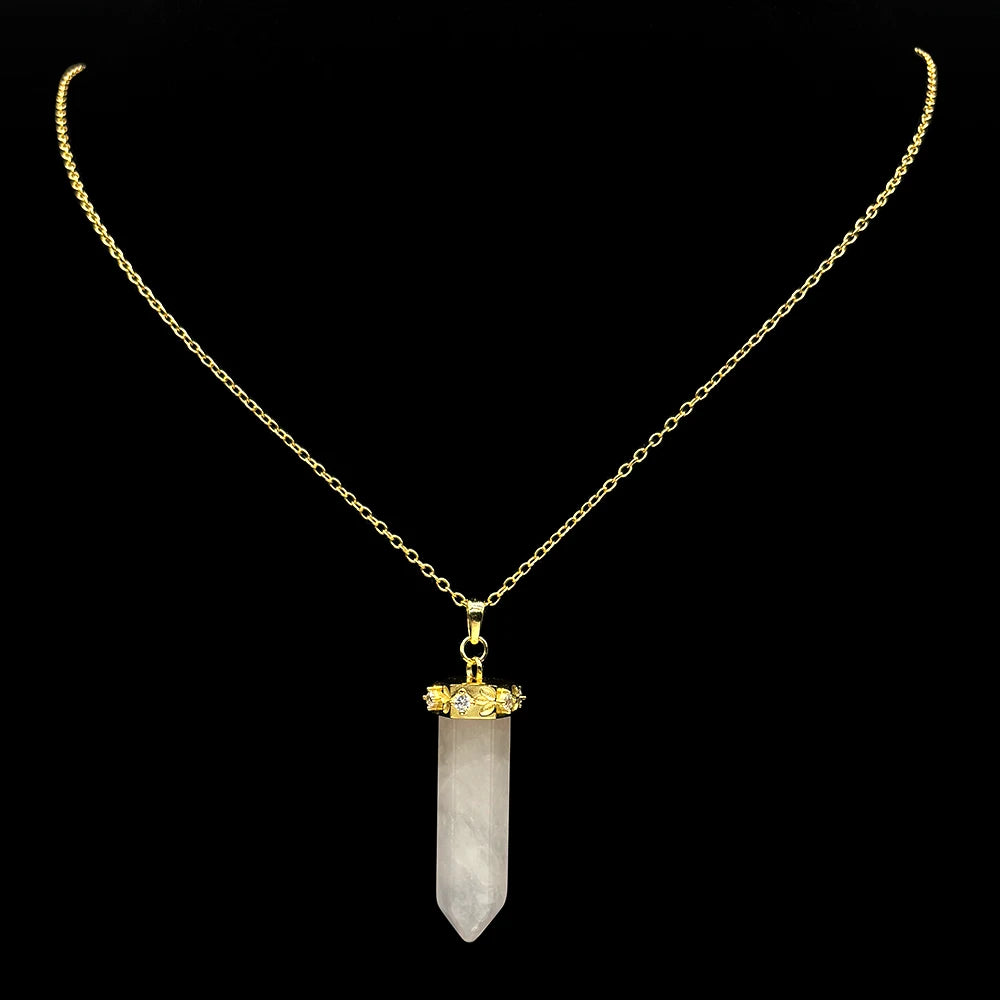 Geometric Two-Tone Pendant Sterling Pendulum Clavicle