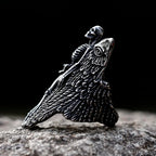 2022 NEW Men's 316L stainless steel rings Angel Wing Skull Vintage Aegishjalmur PUNK for teen Jewelry Gifts free